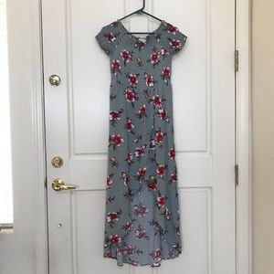 Smocked Floral Maxi Dress